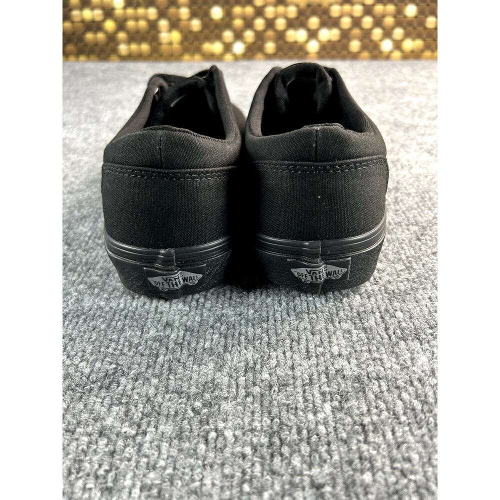 Vans Doheny Blackout Canvas Sneakers Women's Size 9.5 All Black Lace Up Shoes - Picture 3 of 8